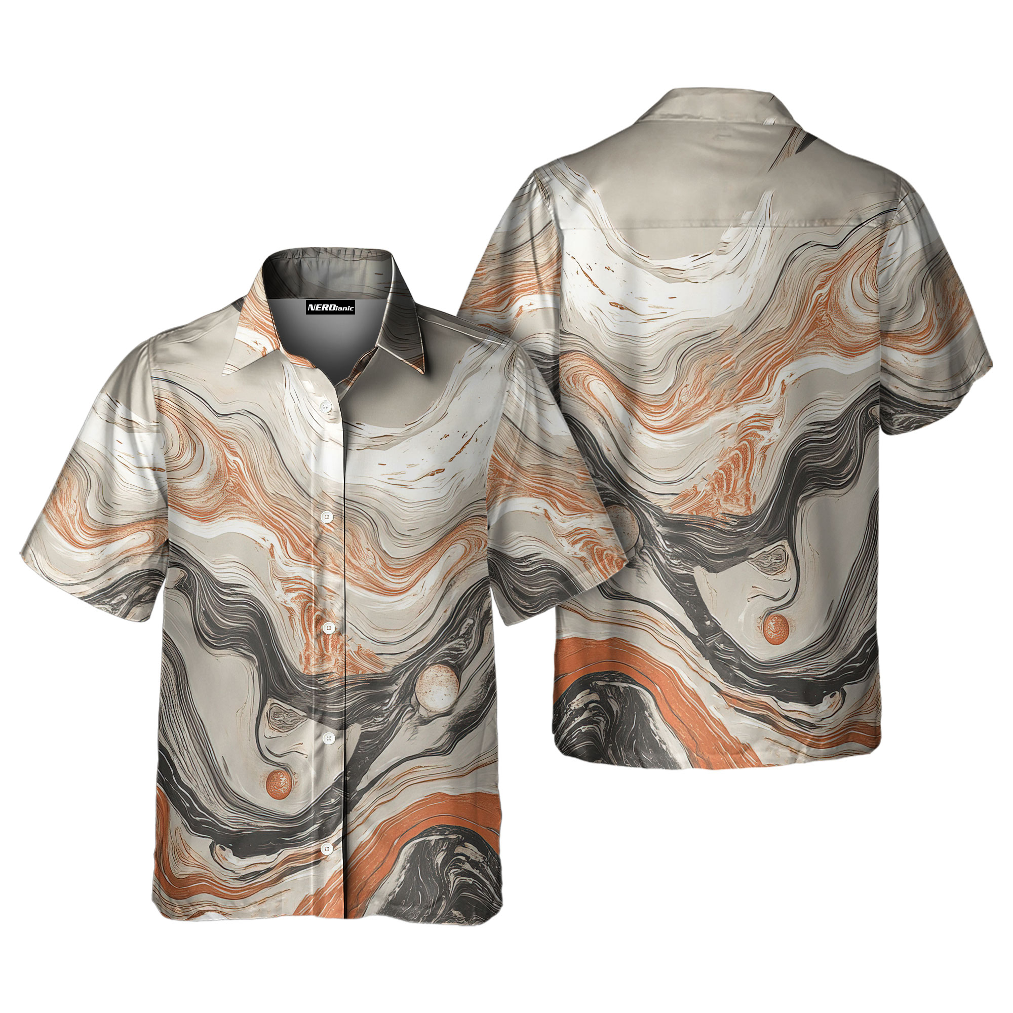 Mars Nerdy Retro Space Button Up Shirt