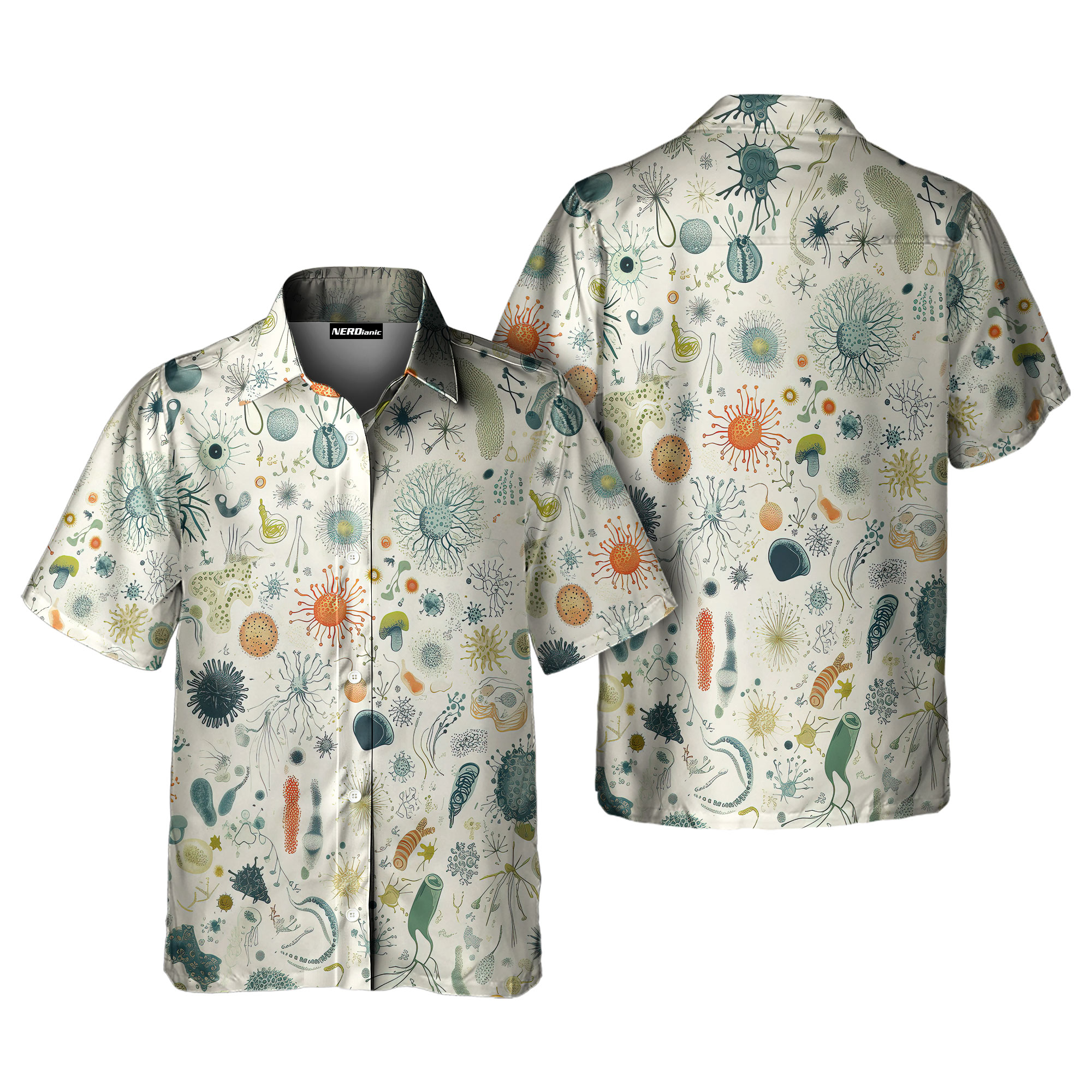 Biology Nerdy Science Button Up Shirt