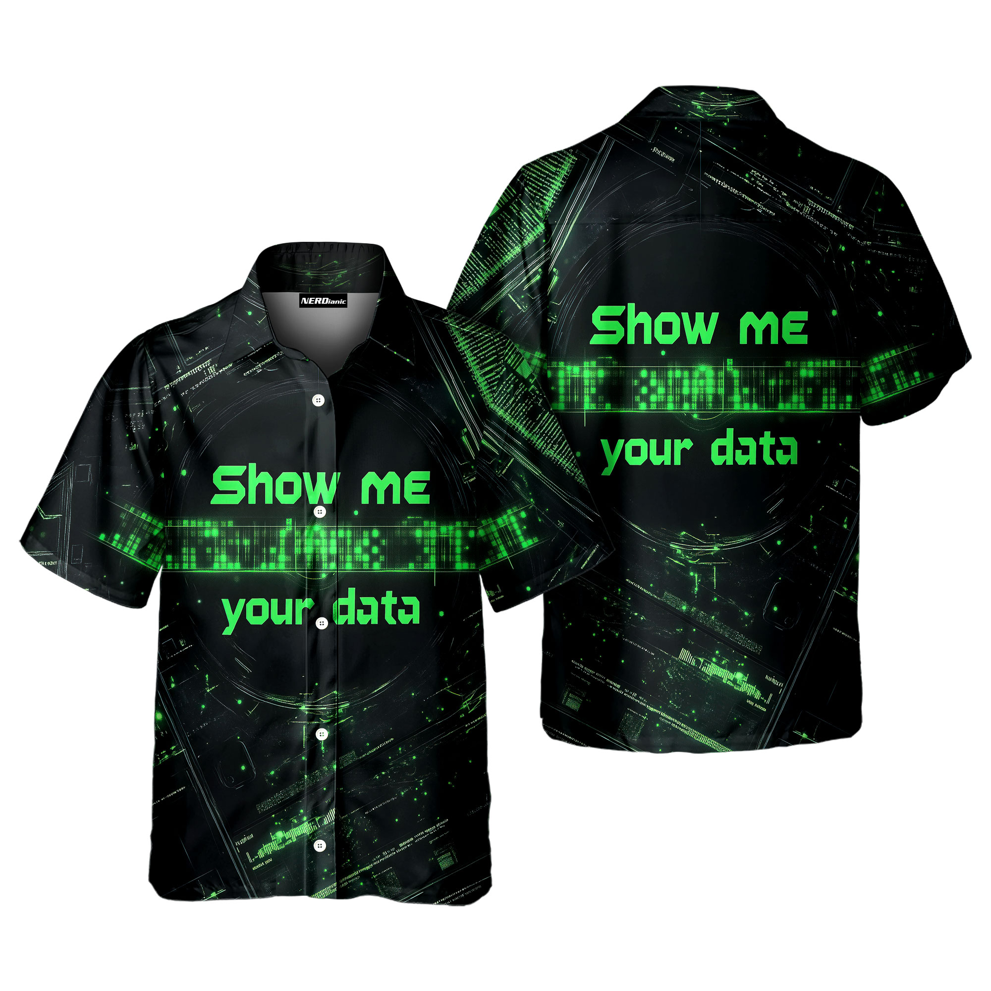 Show Me Data Science Button Up Shirt