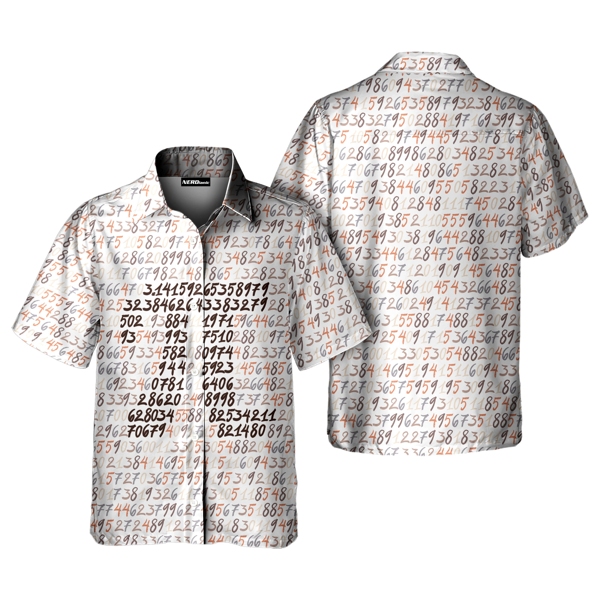 Inspire Pi Day Math Science Button Up Shirt