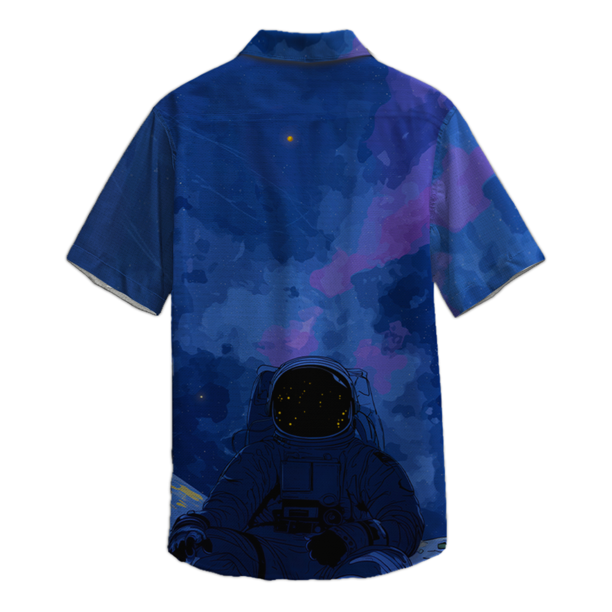 Astronauts Travel Retro Space Button Up Shirt