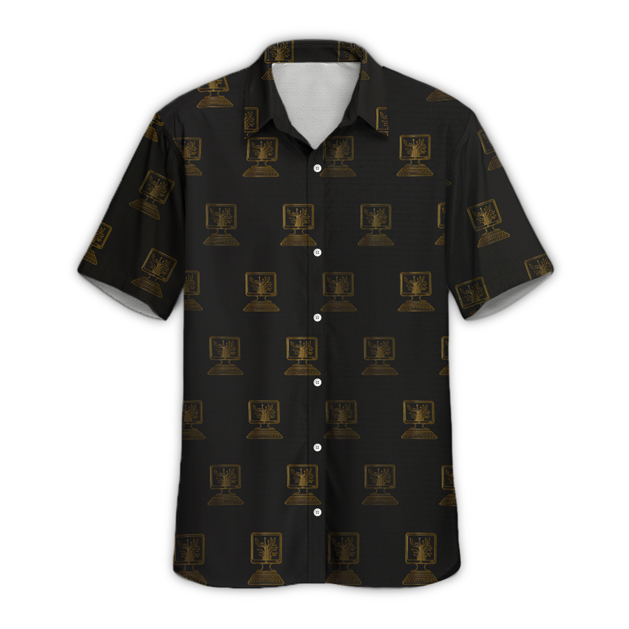 Computer Technology Button Up Shirt