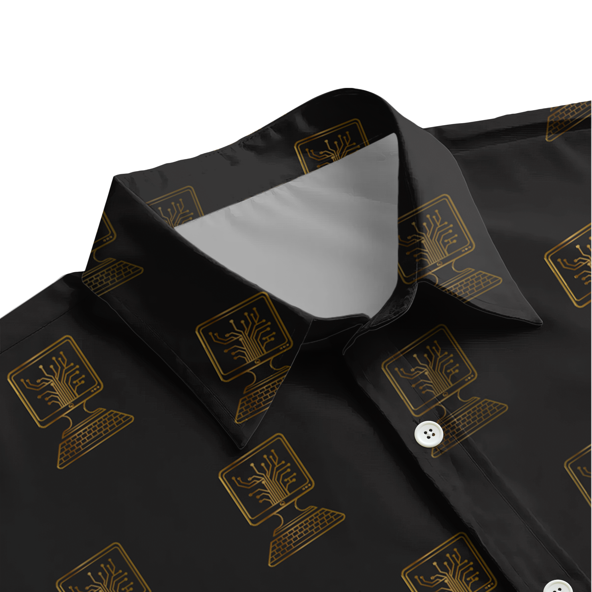 Computer Technology Button Up Shirt