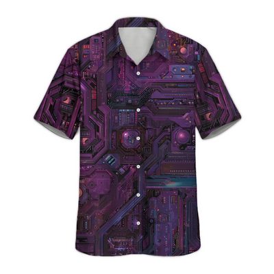 Circuit Board Engineering Button Up Shirt