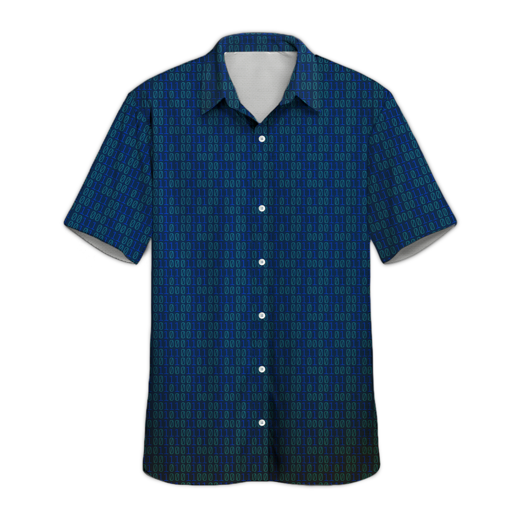 Code Matrix Technology Button Up Shirt