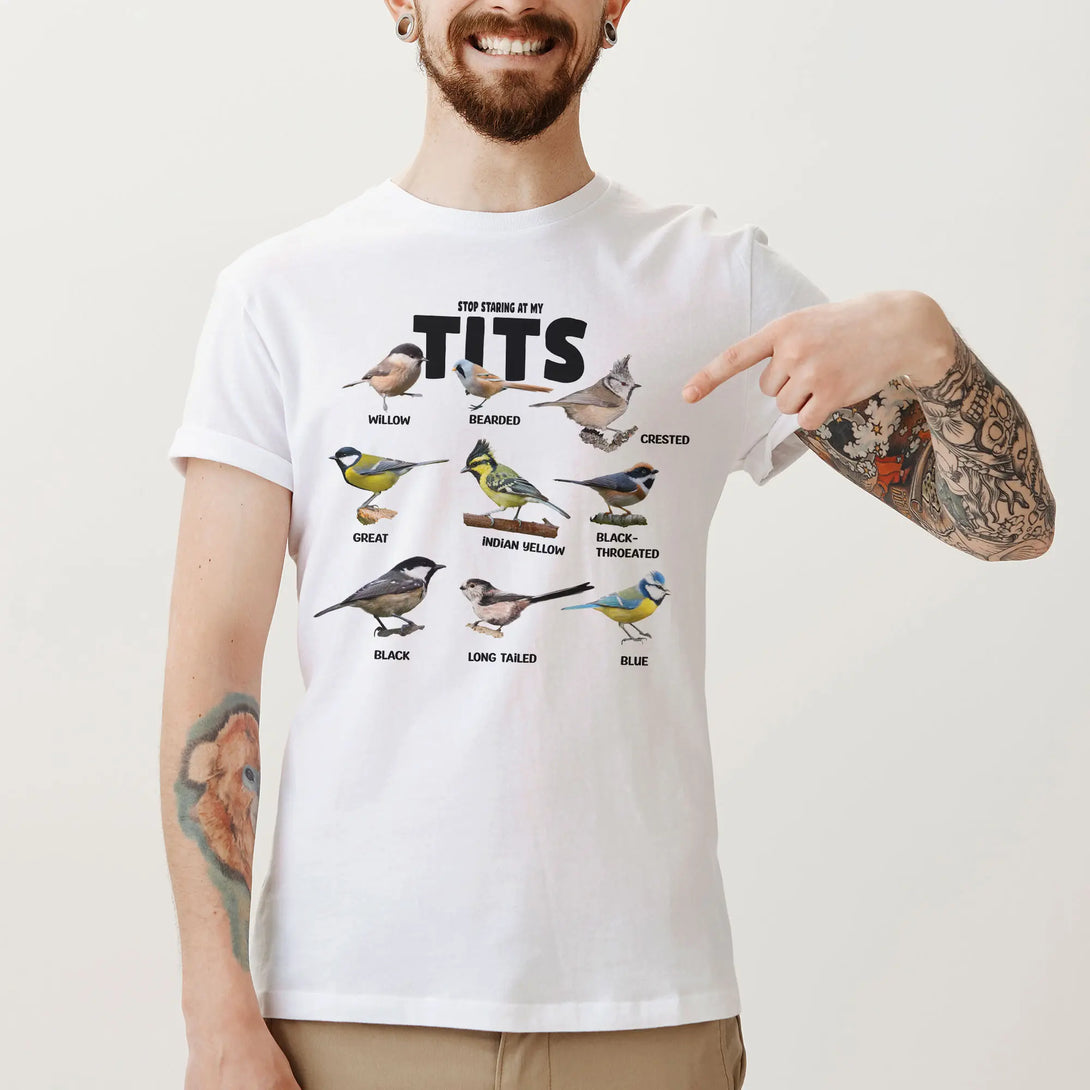 Stop Staring At My Tits Unisex T Shirt