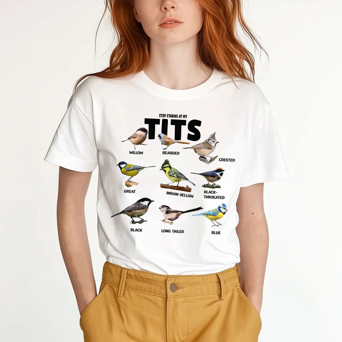 Stop Staring At My Tits Unisex T Shirt