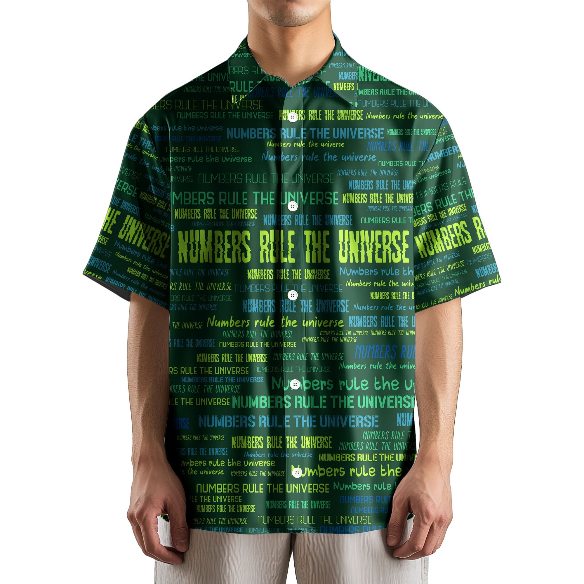 Numbers Rule The Universe Science Button Up Shirt