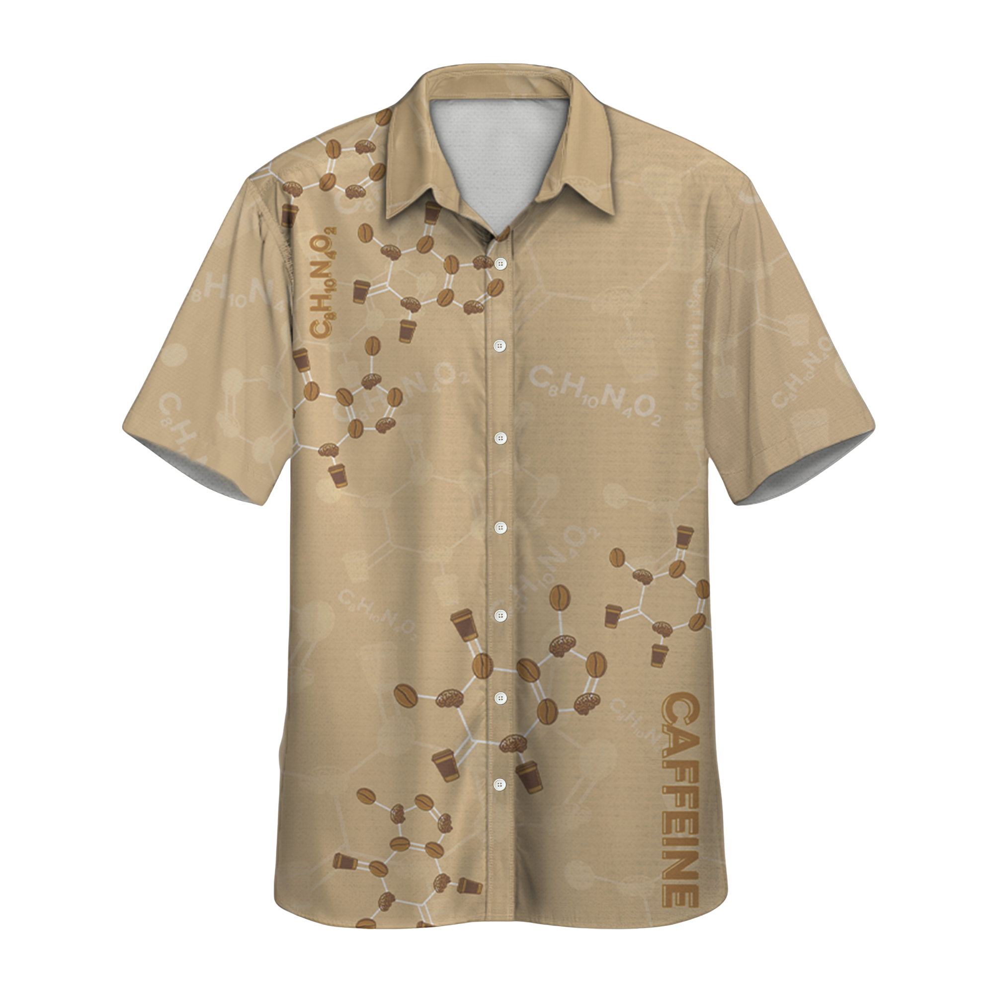 Lab Report Fuel of Coffee Button Up Shirt