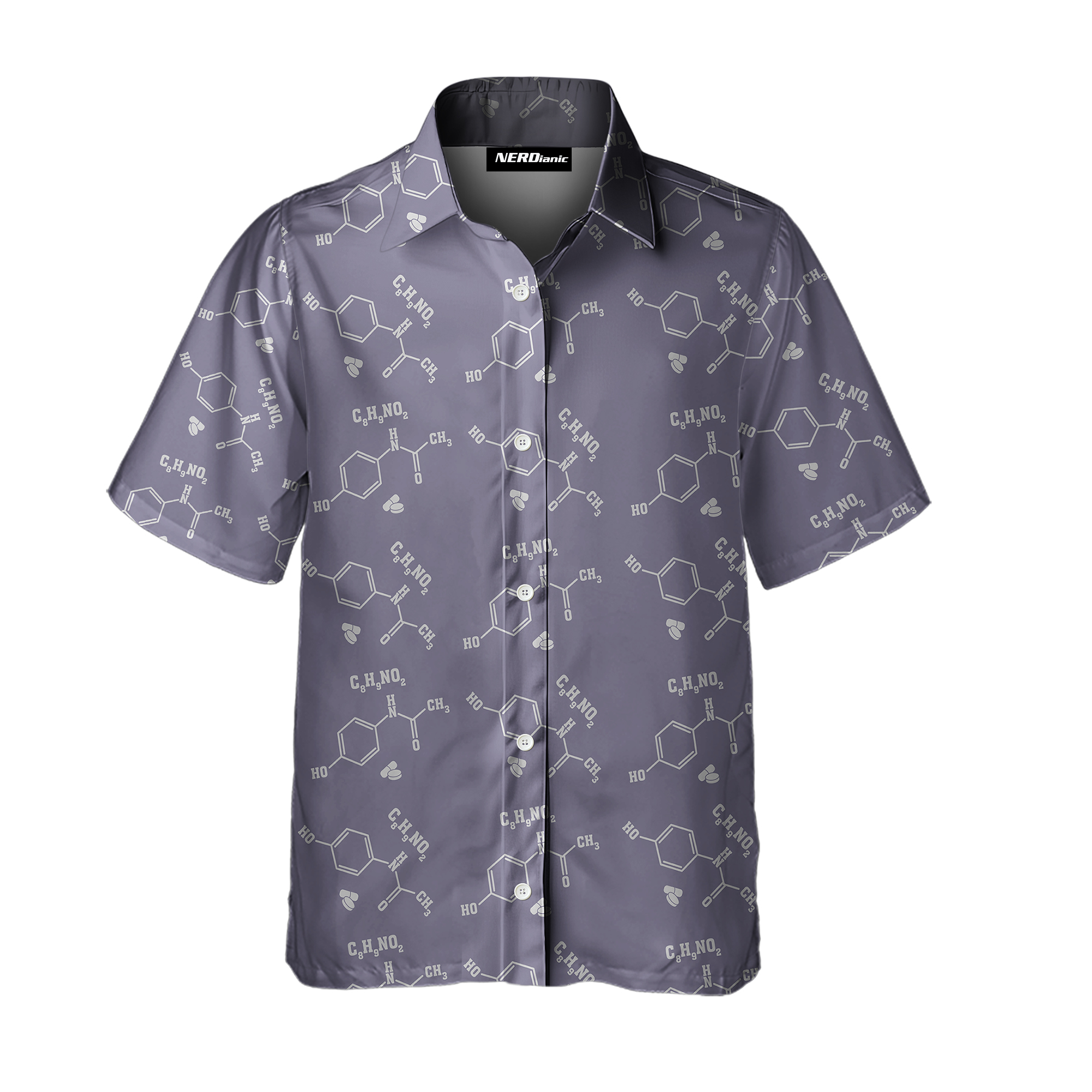 C8H9NO2 Caffeine Backup Plan Button Up Shirt