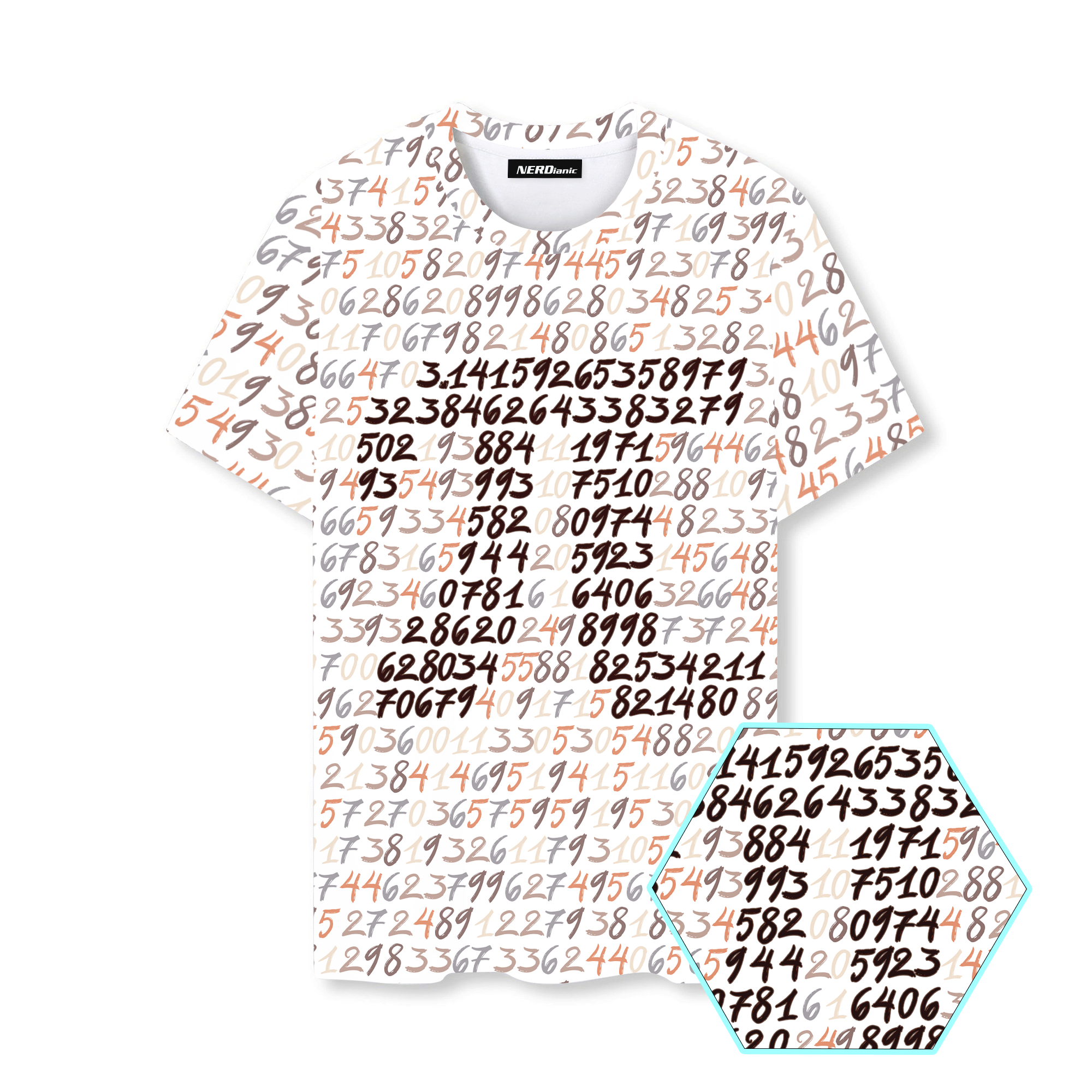 Inspire Pi Day Math Science Graphic T-Shirt